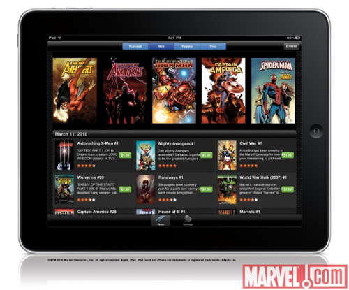 Marvel on the iPad